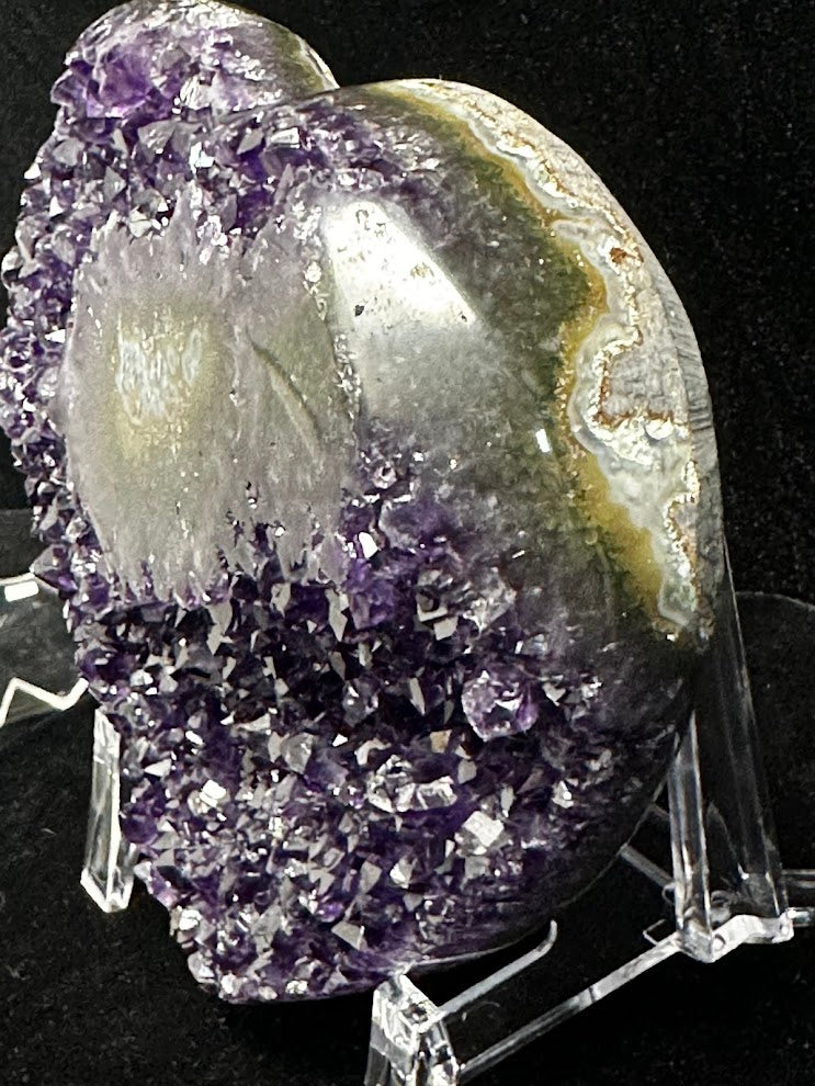 F-Uruguay Amethyst Large Hearts