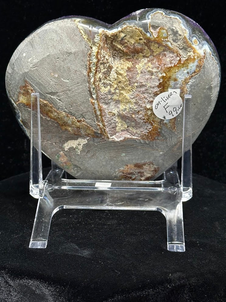 F-Uruguay Amethyst Large Hearts