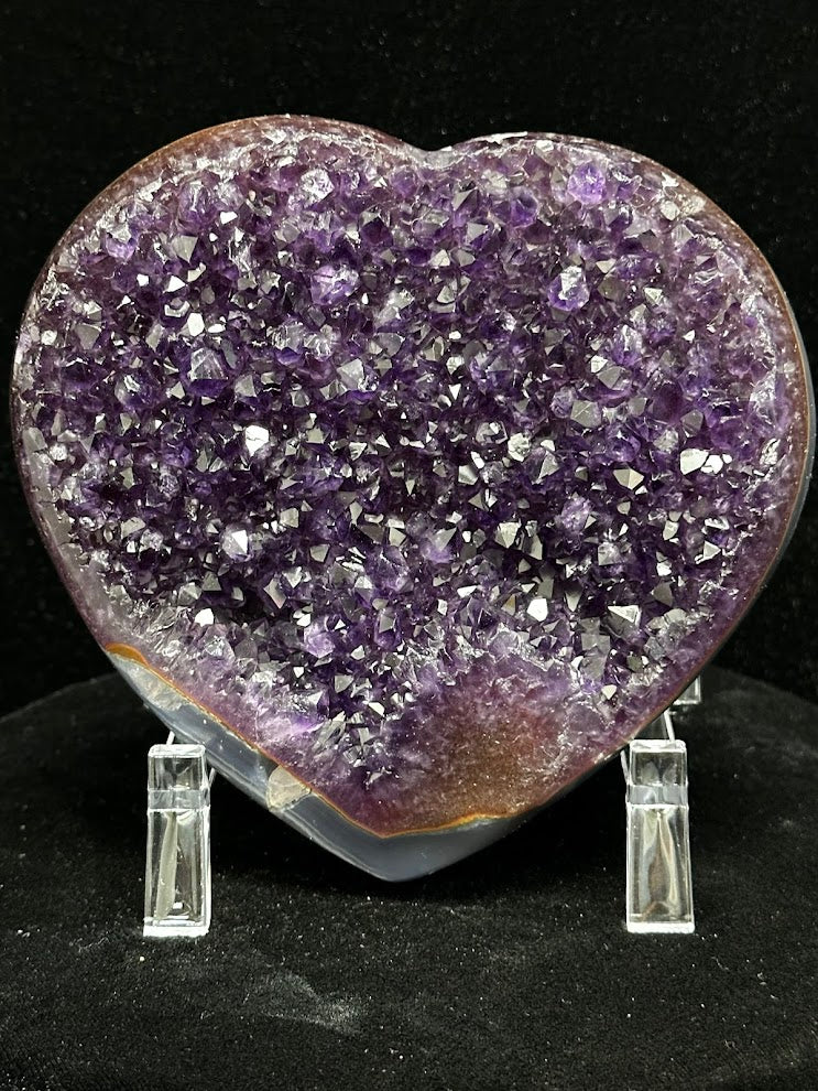 G-Uruguay Amethyst Large Hearts