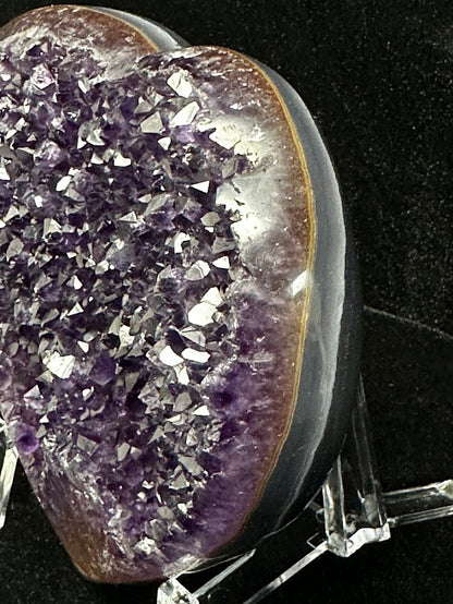 G-Uruguay Amethyst Large Hearts