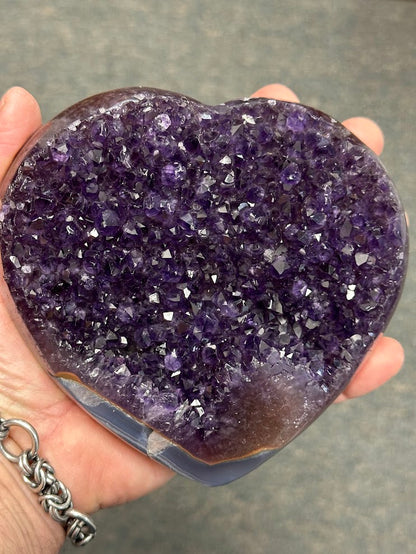G-Uruguay Amethyst Large Hearts