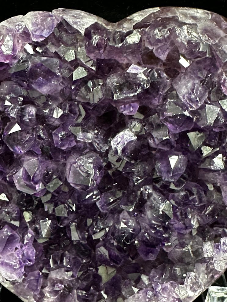 H-Uruguay Amethyst Large Hearts
