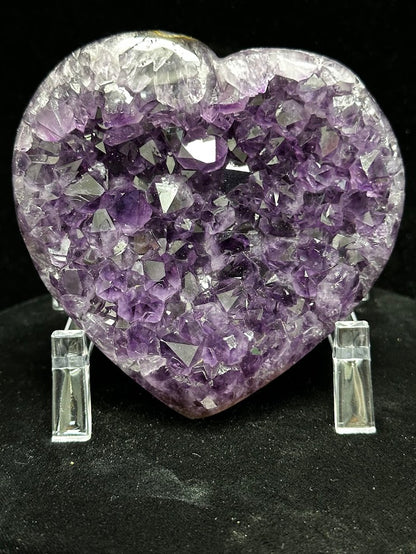 J-Uruguay Amethyst Large Hearts