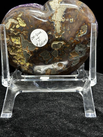J-Uruguay Amethyst Large Hearts