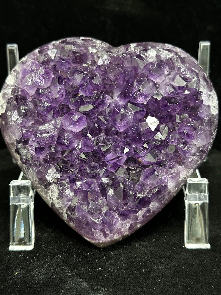 K-Uruguay Amethyst Large Hearts