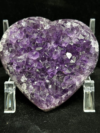 K-Uruguay Amethyst Large Hearts