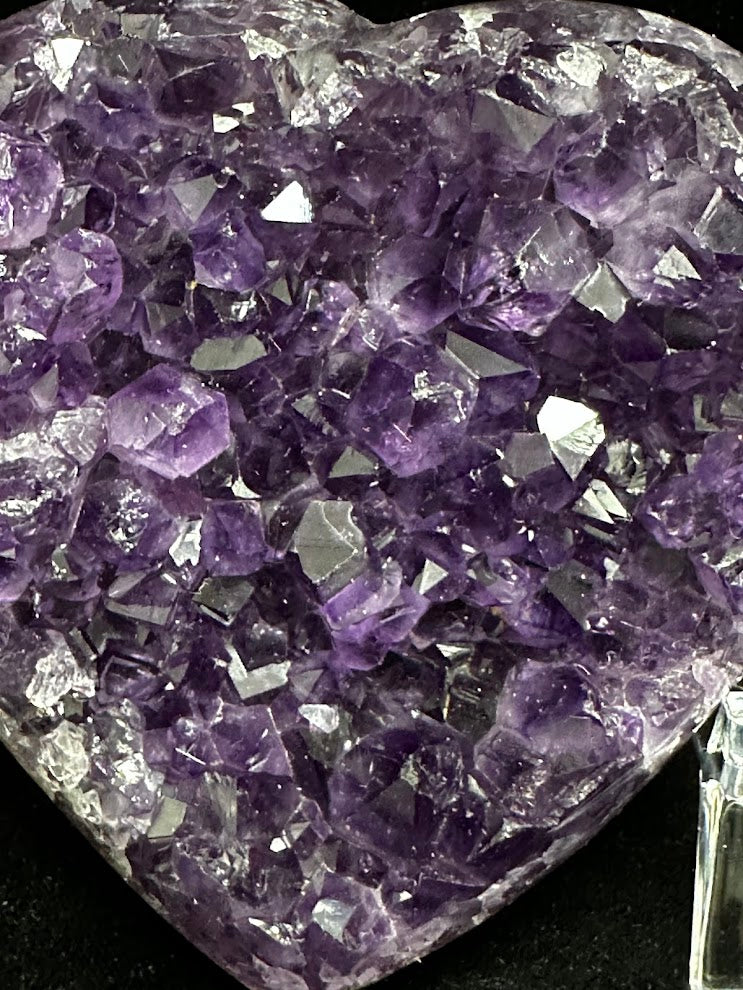 K-Uruguay Amethyst Large Hearts