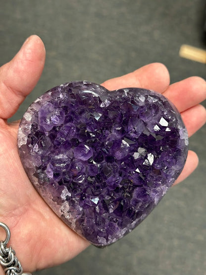 K-Uruguay Amethyst Large Hearts