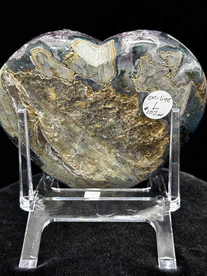 L-Uruguay Amethyst large hearts