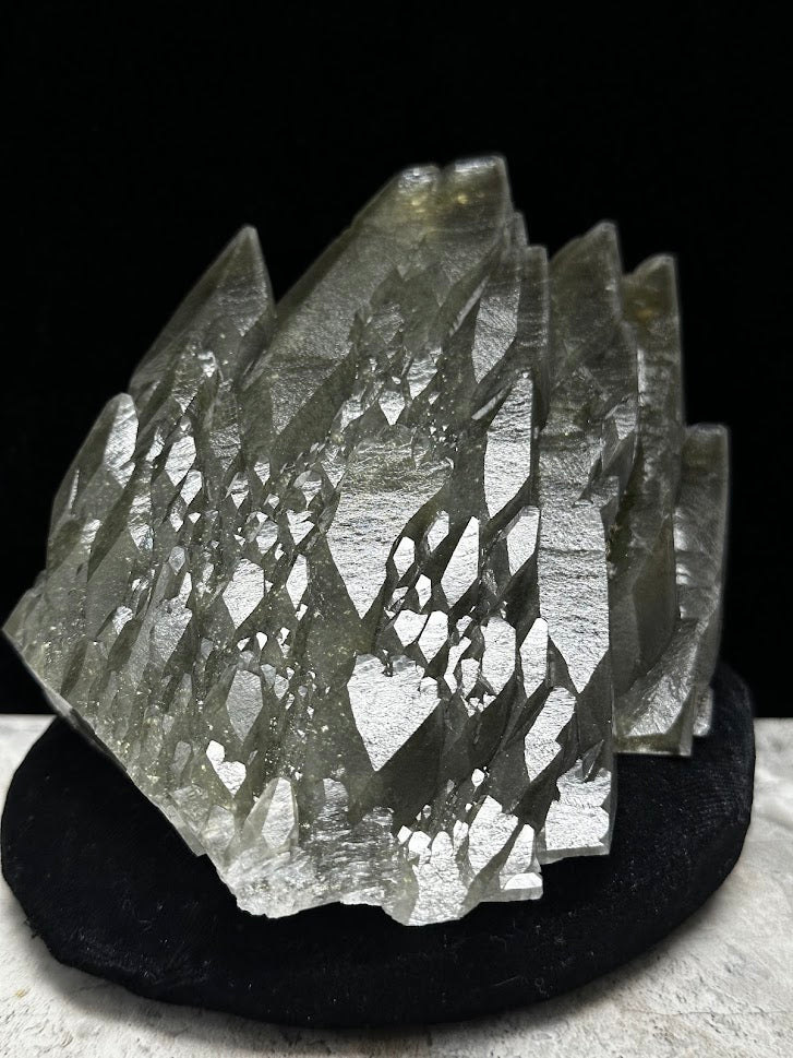 Black Phantom Calcite (Dragon Scales) -B