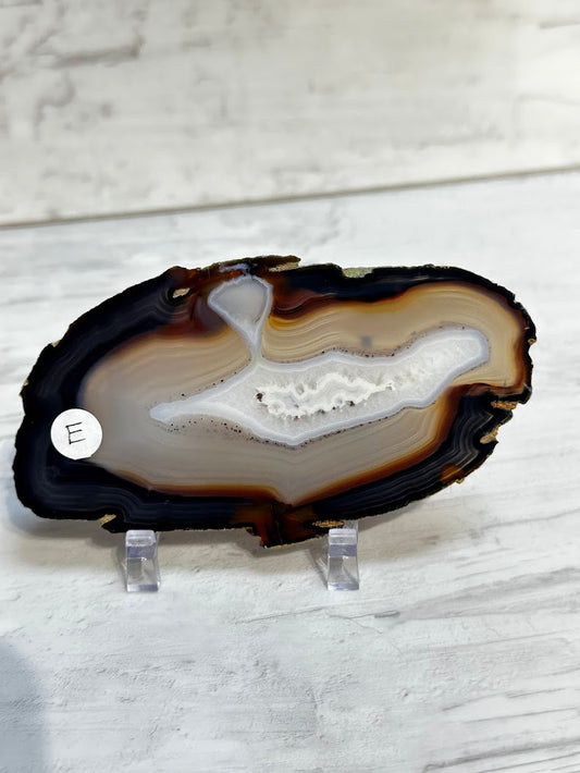 Sliced Agate from Brazil -E