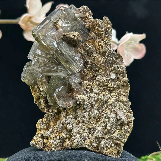 4" Large Smokey Barite On Matrix C