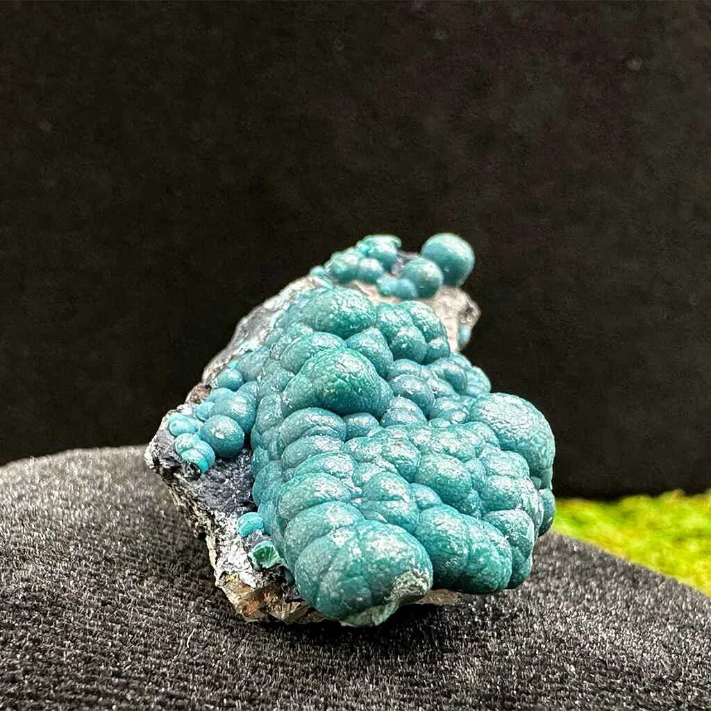 1.75" Botryoidal Chrysocolla on Quartz B