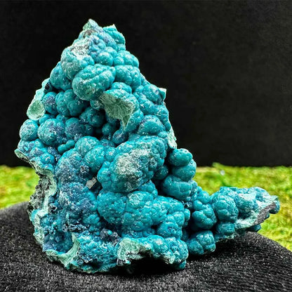 1.75" Botryoidal Chrysocolla on Quartz E