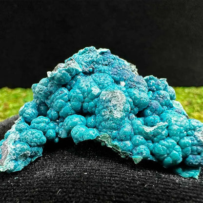 1.75" Botryoidal Chrysocolla on Quartz E