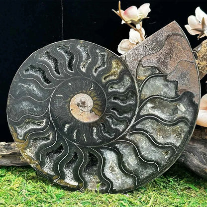 5.5" Cleoniceras Ammonite Halves G